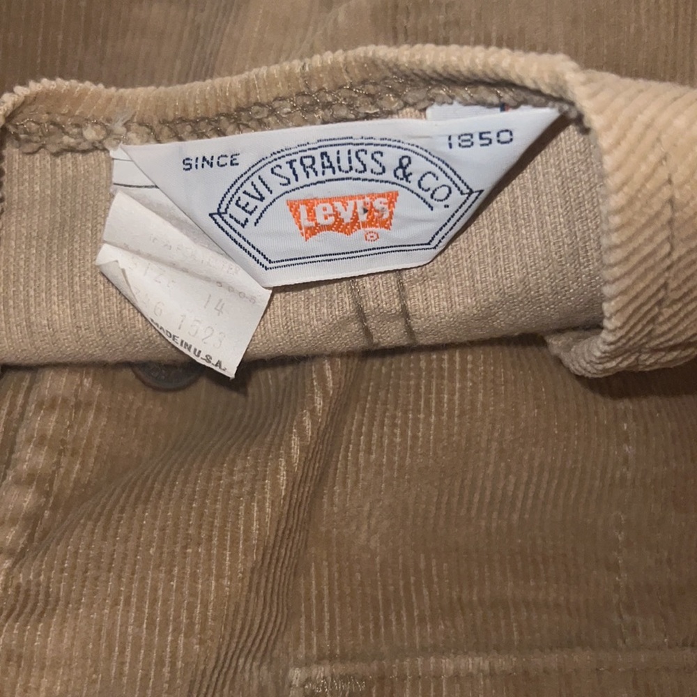 RARE Vintage 1960 Levi’s white tag MADE IN USA corduroy vest - Picture 4 of 4